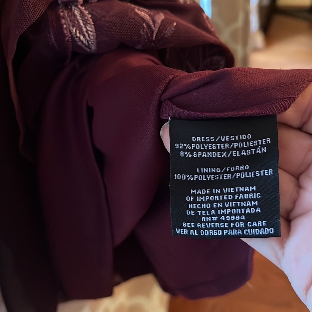 R & M RICHARDS PLUM WINE GOWN - Picture 14 of 15